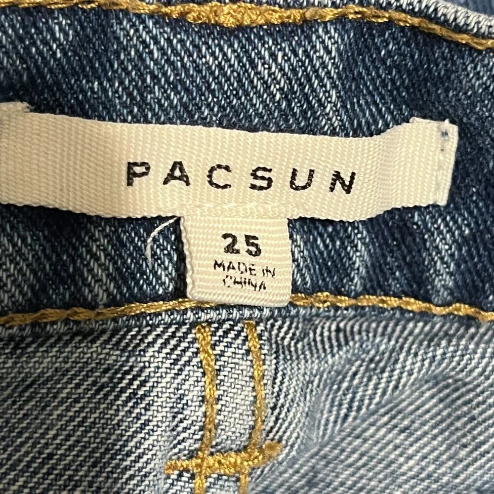 Pacsun Womens Cargo Carpenter Jeans 25 Streetwear Utility Grunge Skater Urban
